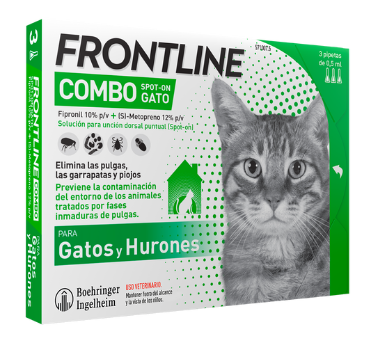 Frontline Combo Gatos y Hurones 6 Pipetas x 0,5 ml