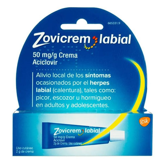 Zovicrem Labial 50 mg/g Crema 2 gr