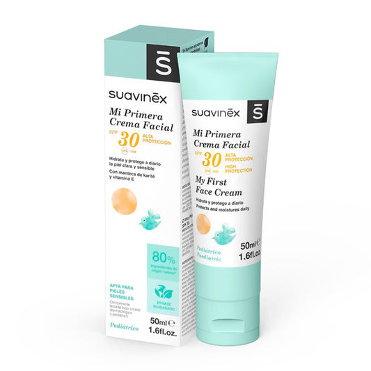 Suavinex Crema Facial Antipolución SPF 30, 50 ml