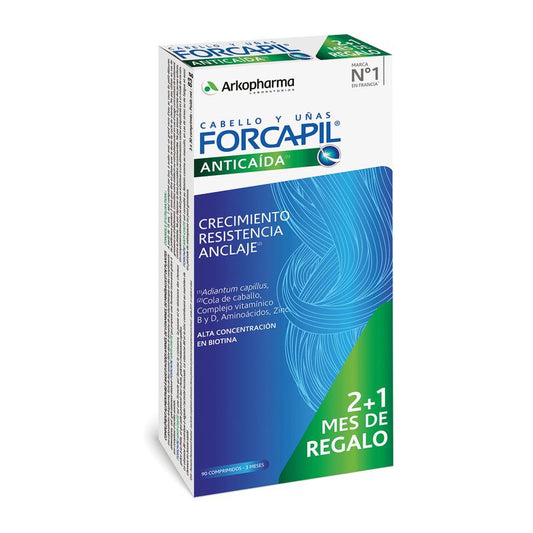 Forcapil Anticaída 60 Comprimidos Pack 2+1 Arkopharma