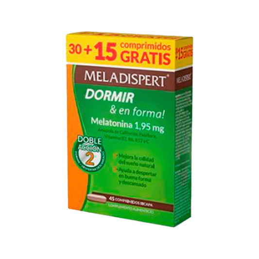 Meladispert Dormir & En Forma 1.95 mg, 30+15 comprimidos