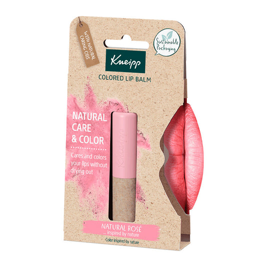 Kneipp Colored Lip Care Natural Rosé, 3,5g
