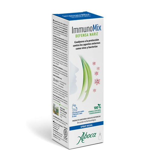 Aboca Immunomix Defensa Nariz Prevenir Infecciones A Las Vías Respiratorias Y Protección De La Mucosa, Adultos Y Niños, 30 ml