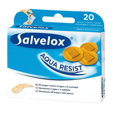 SALVELOX Aqua Resist Apositos Adhesivos Redondos 20 unidades