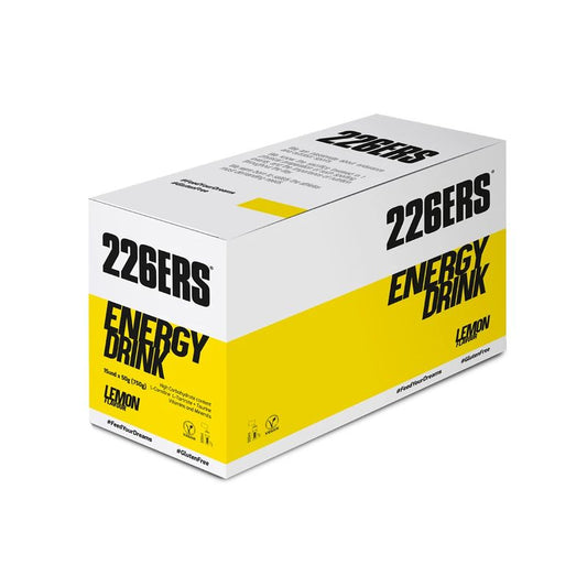 226Ers Energy Drink Lemon – Monodosis Bebida Energética Limón, 15x50 gr