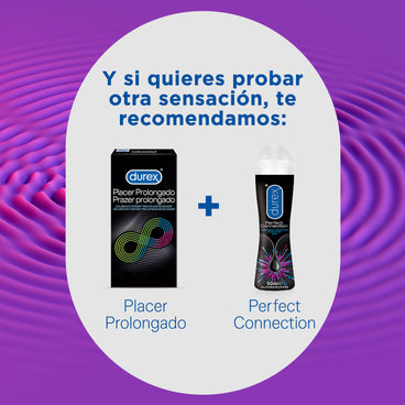 Durex Preservativos Placer Prolongado con Efecto Retardante 12 unidades