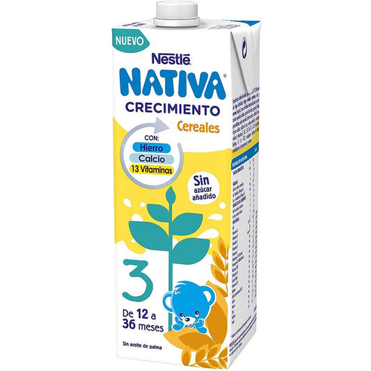 Nestlé Nativa Crecimiento 3 Cereales, 1L