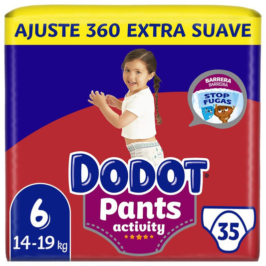 Dodot Pants Activity Extra Jumbo Pack Talla 6 , 35 unidades