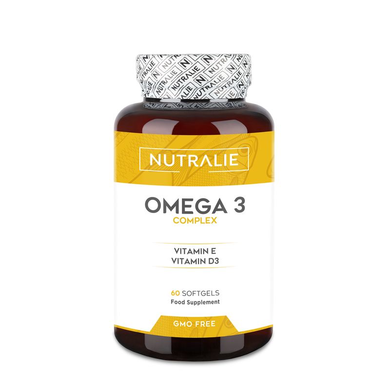 Nutralie Omega 3  Complex 2000Mg Con Vitamina E + B3 Epa Dha , 60 cápsulas