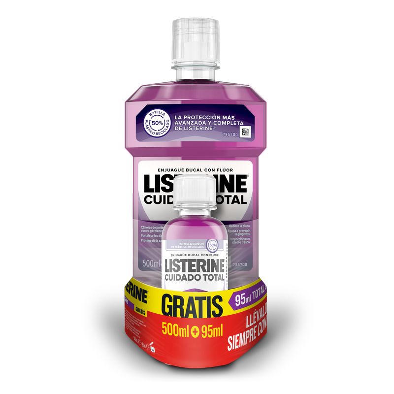 Listerine Cuidado Total 500Ml + Ct 95Ml