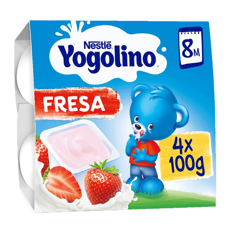Nestlé Yogolino Fresa, 4X100 gr