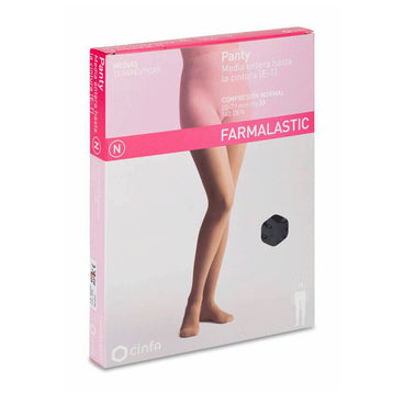 Farmalastic Panty Media Entera Compresión Normal Camel T - Mediana