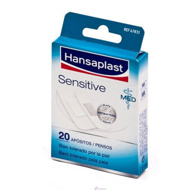 Hansaplast Med Sensitive Aposito Adhesivo Forma Anatomica 2 Tamaños 20 unidades