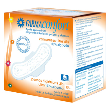 Farmaconfort Compresas 100% Algodon Ultrafinas Dia