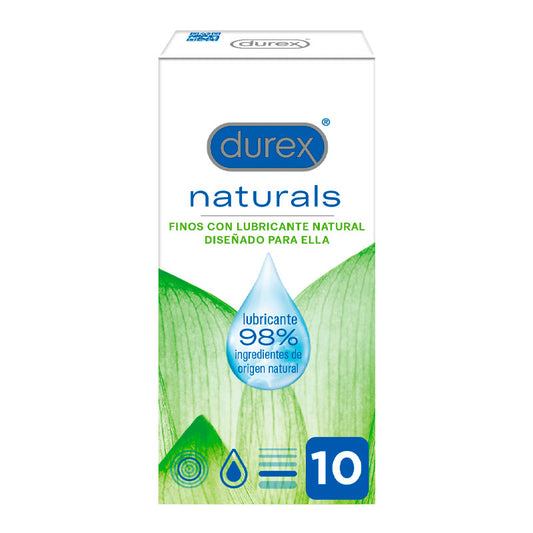 Durex Naturals, 10 Preservativos Finos y Lubricados