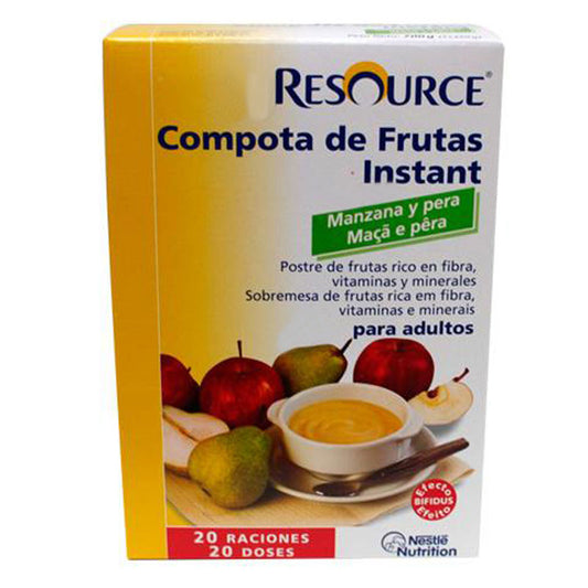 Resource Compota de Fruta Instant Manzana y Pera 2 unidades x 350 gr