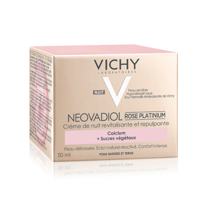Vichy Neovadiol Rose Platinium Crema de Noche Pieles Sensibles, 50 ml