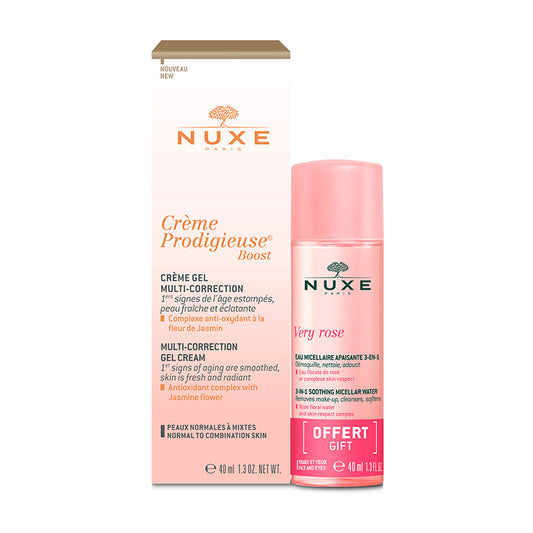 Nuxe Crème Prodigieuse Boost Gel-Crema + Very Rose Agua Micelar de Regalo 40 ml