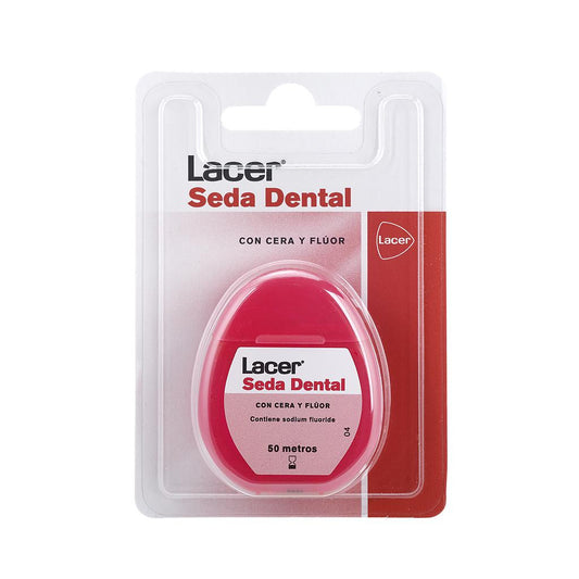 Lacer Seda Dental con Cera y Fluor 50 M