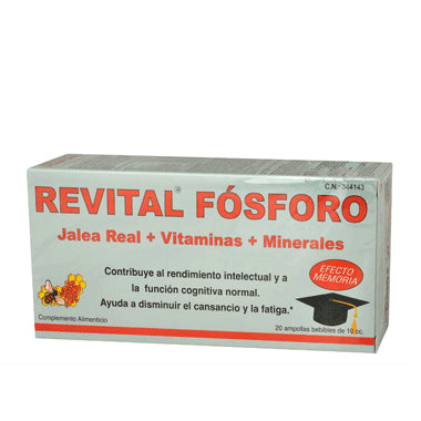 Revital Fosforo Jalea + Vitaminas + Minerales 20 Ampollas
