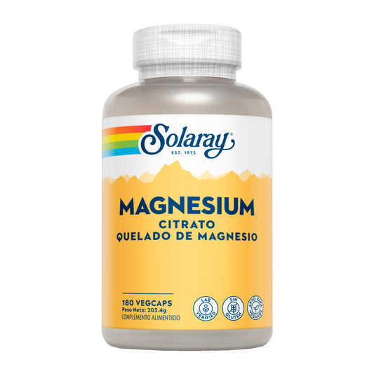 Solaray Magnesium Citrato 180 cápsulas