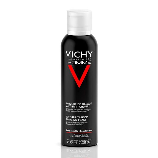 Vichy Homme Espuma de Afeitar Piel Sensible 200 ml