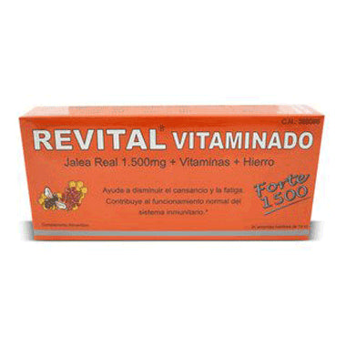 Revital Vitaminado Forte 1500 20 Ampollas