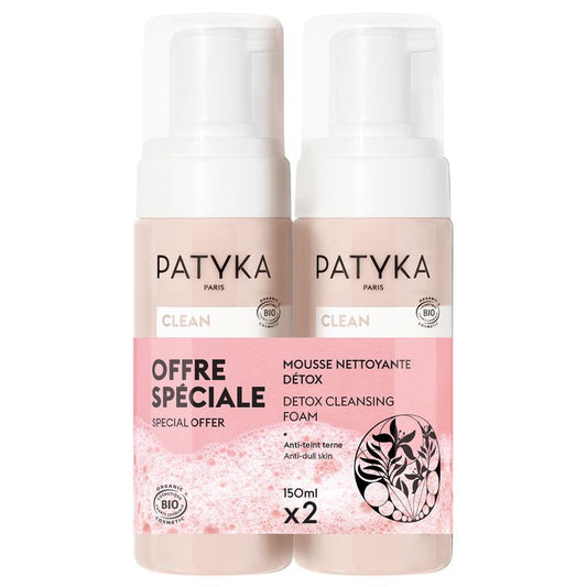 Patyka Duo De Espumas Limpiadoras Detoxificantes, 150 ml +150 ml