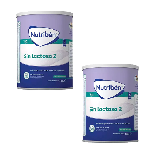 Pack 2 X Nutriben Leche Sin Lactosa 2, 400 gr