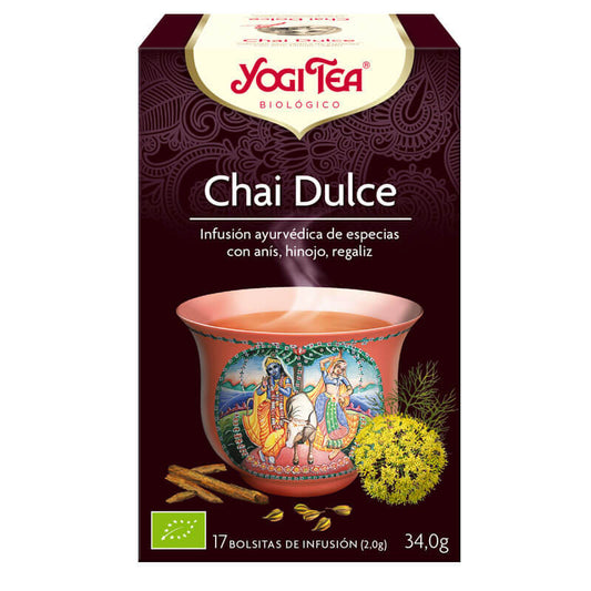 Yogi Tea Biológico Chai Dulce 17 bolsitas
