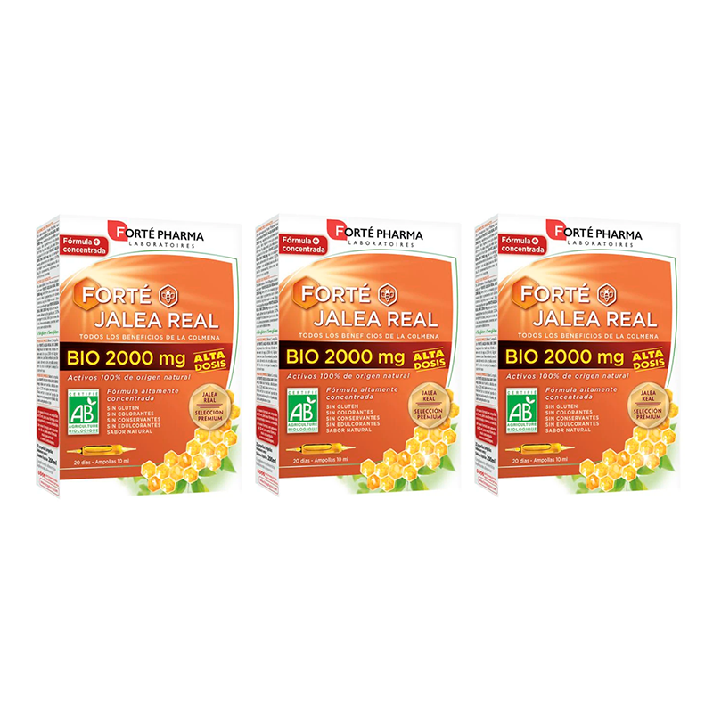 Forté Pharma Triplo Forté Jalea Real Bio 2000 mg 3 x 20 Amp.