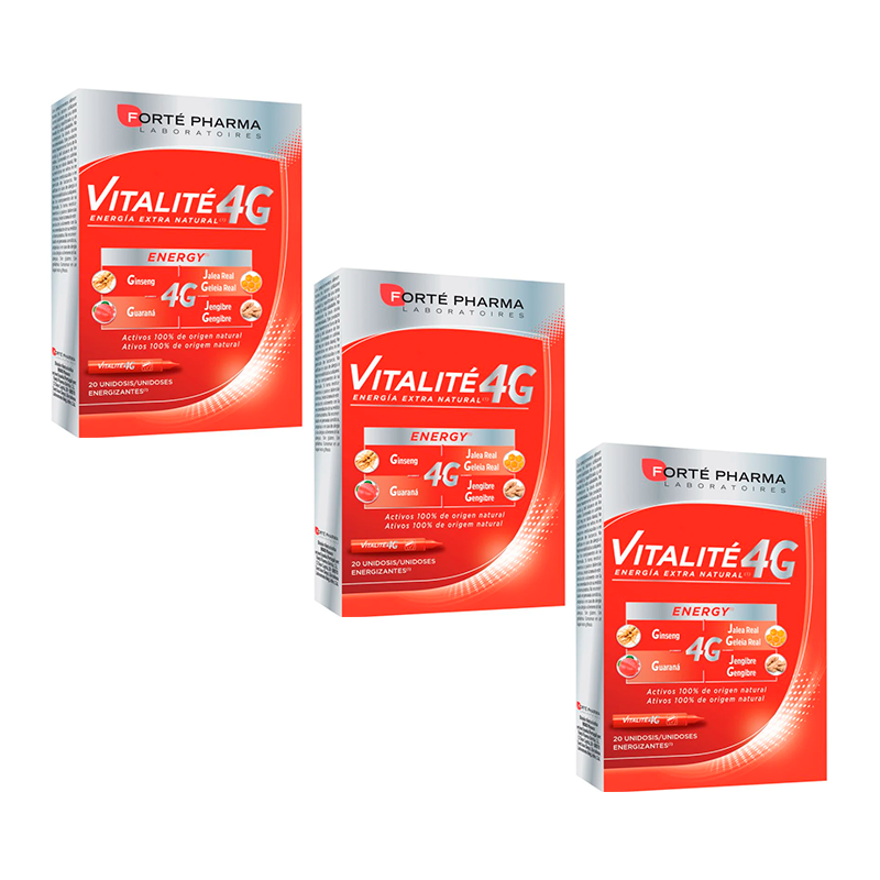Forté Pharma Triplo Energy Vitalite 4 gr,3 x (20 Monodosis x 10 ml)