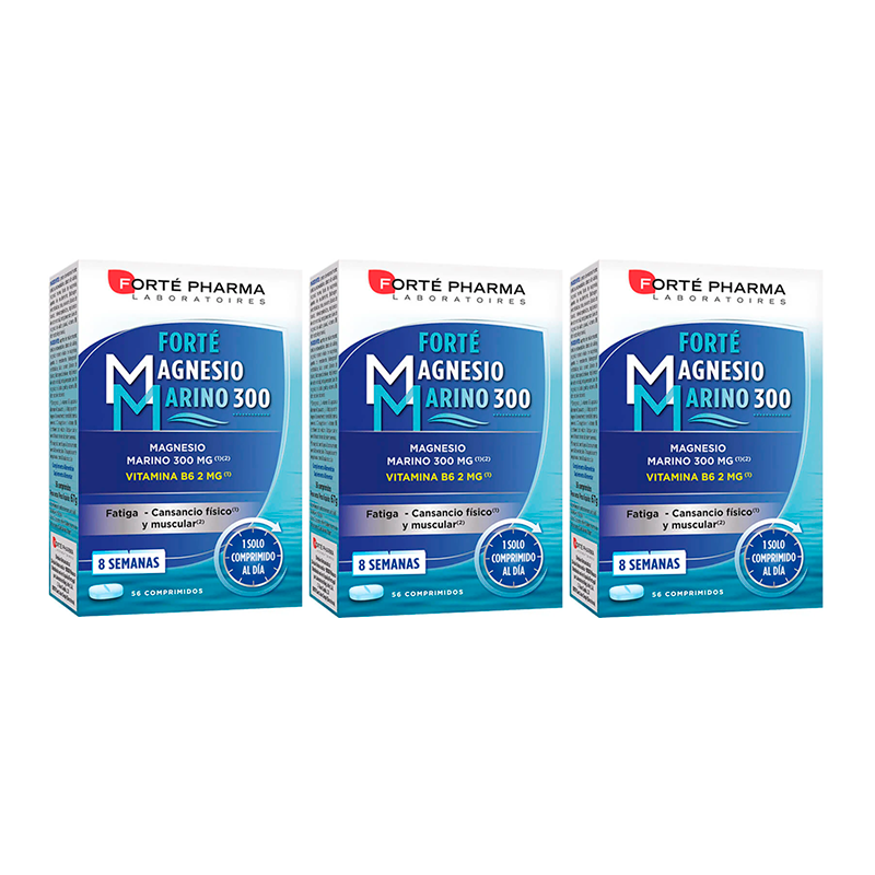Forté Pharma Triplo Forté Magnesio Marino 300, 3 x 56 comprimidos