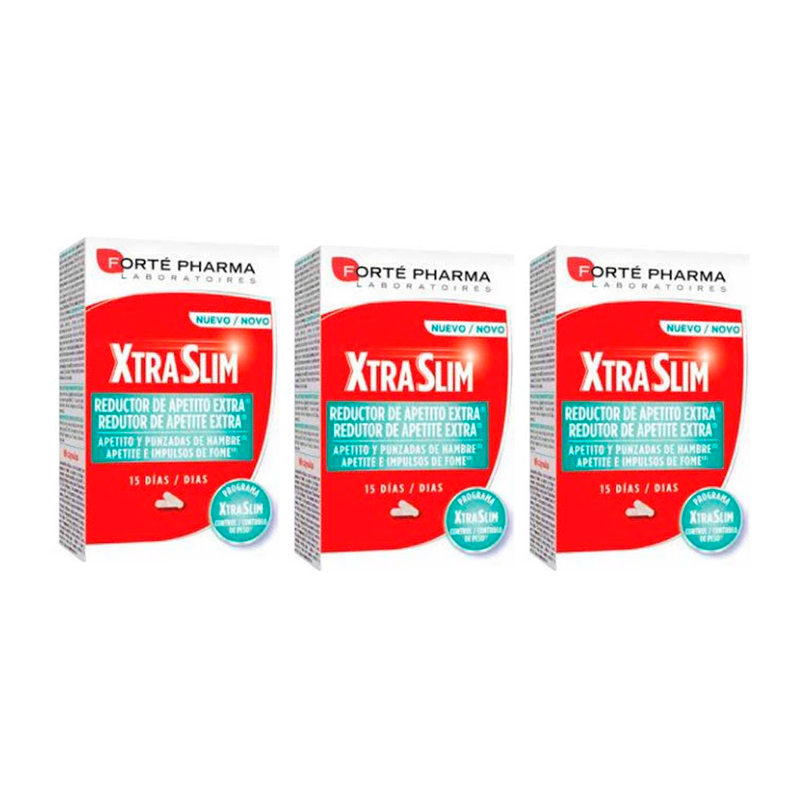 Forté Pharma Triplo Xtraslim Reductor Del Apetito 3 x 60 cápsulas