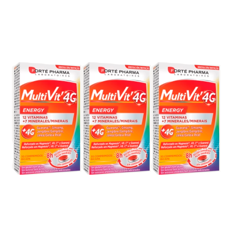 Forté Pharma Triplo Multivit 4 gr Energía