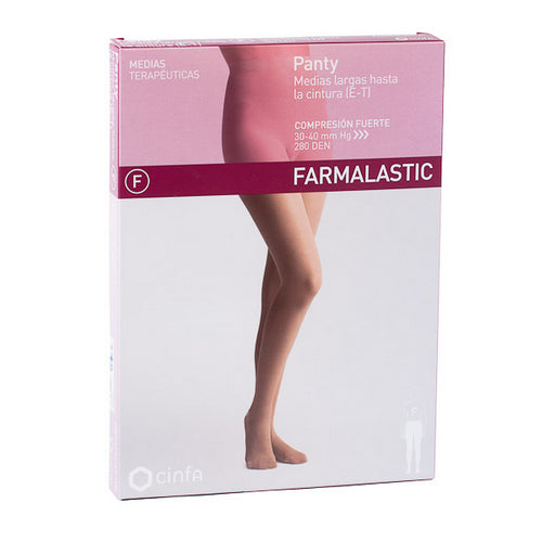 Panty Compresión Fuerte Farmalastic Beige T Reina Plus