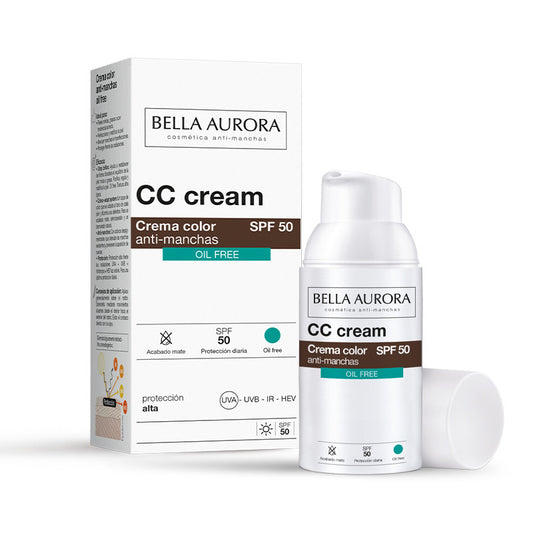 Bella Aurora  Cc Cream Spf50+ Oil-Free , 30 ml.