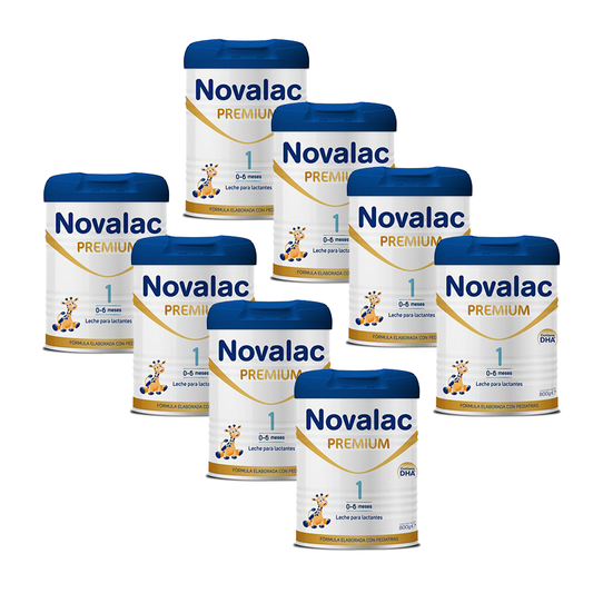 Pack 8 X Novalac 1 Premium Leche Lactantes 800 gr