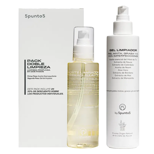 5Punto5 Pack Doble Limpieza Pieles Mixtas/Grasas, 400 gr