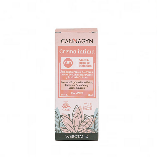 Webotanix Cannagyn Crema Íntima Cbd Bio , 30 ml