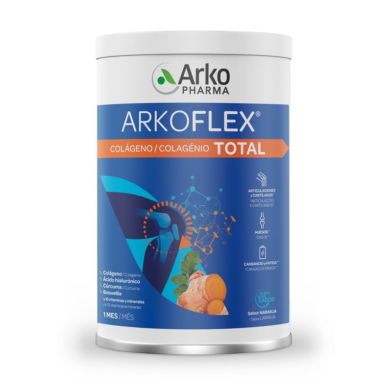 Arkoflex Colágeno Total sabor Naranja 390gr - Arkopharma