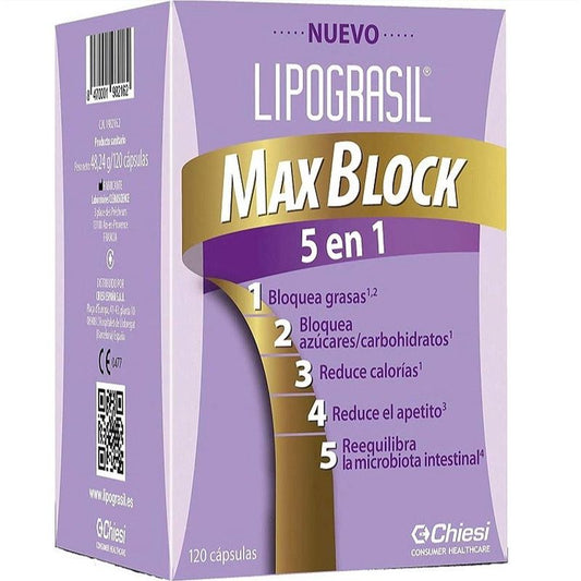 Lipograsil Maxblock 5 En 1 120 cápsulas