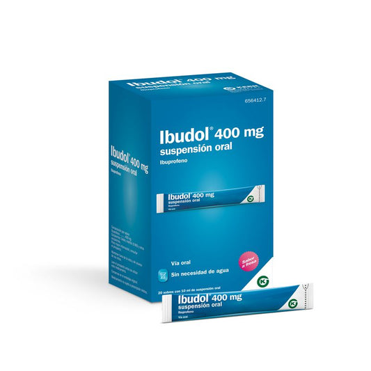 Ibudol 400 mg Suspensión Oral, 20 Sobres