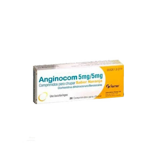 Anginocom 20 comprimidos Para Chupar Naranja