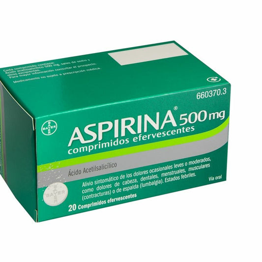 Aspirina 500 mg 20 comprimidos Efervescentes