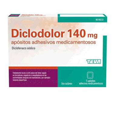 Diclodolor 140 mg 5 Apósitos Adhesivos