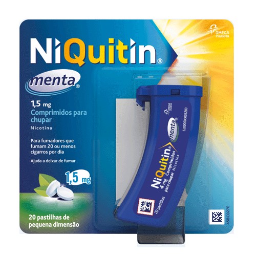 Niquitin 1,5 mg 20 comprimidos Para Chupar Menta