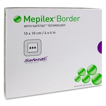 Mepilex Border Flex Apósito 10X10 cm, 3 unidades