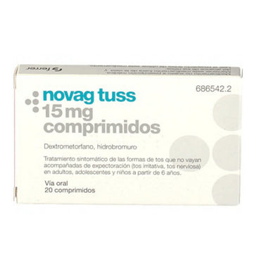 Novag Tuss 15 mg 20 comprimidos