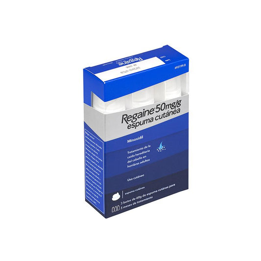 Regaine 50 Mg/G Minoxidil Espuma 3 unidades